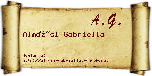 Almási Gabriella névjegykártya